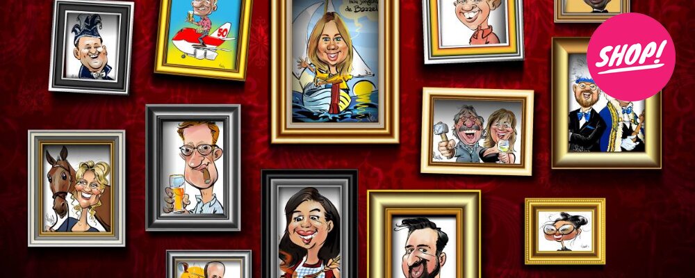 Portrait caricatures from € 26,50