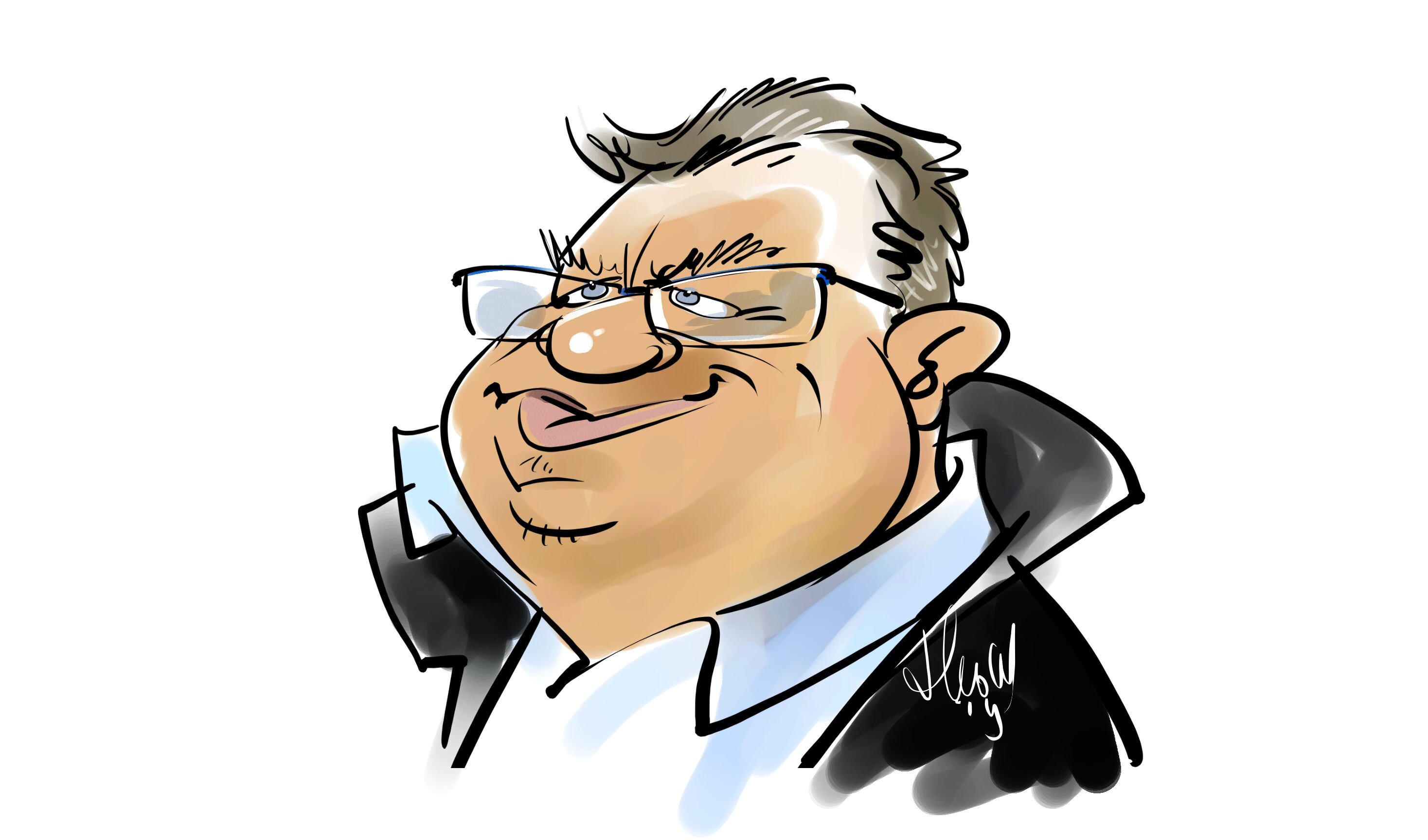 Caricatures Birthday Jochem 35 years