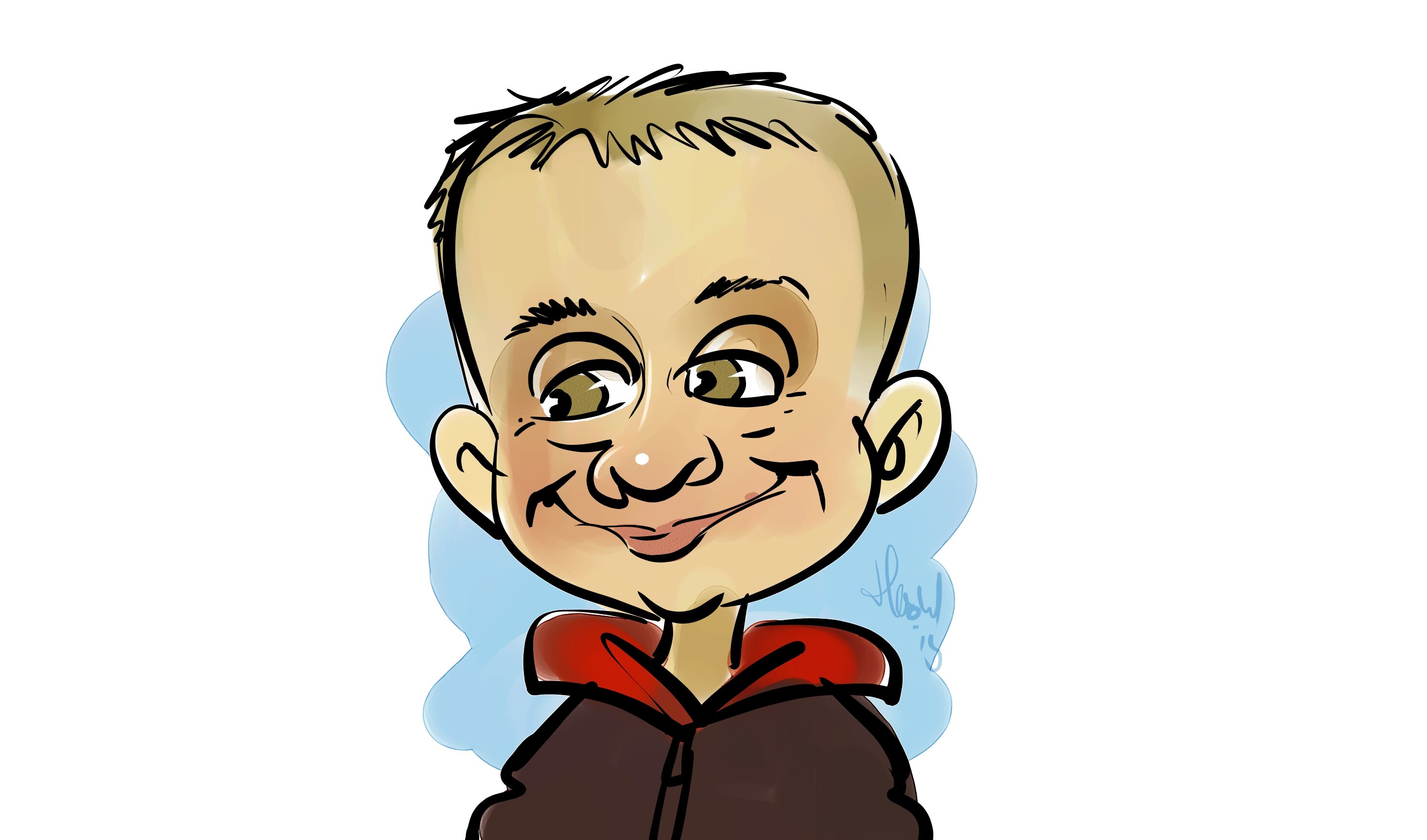 Caricatures Birthday Jochem 35 years