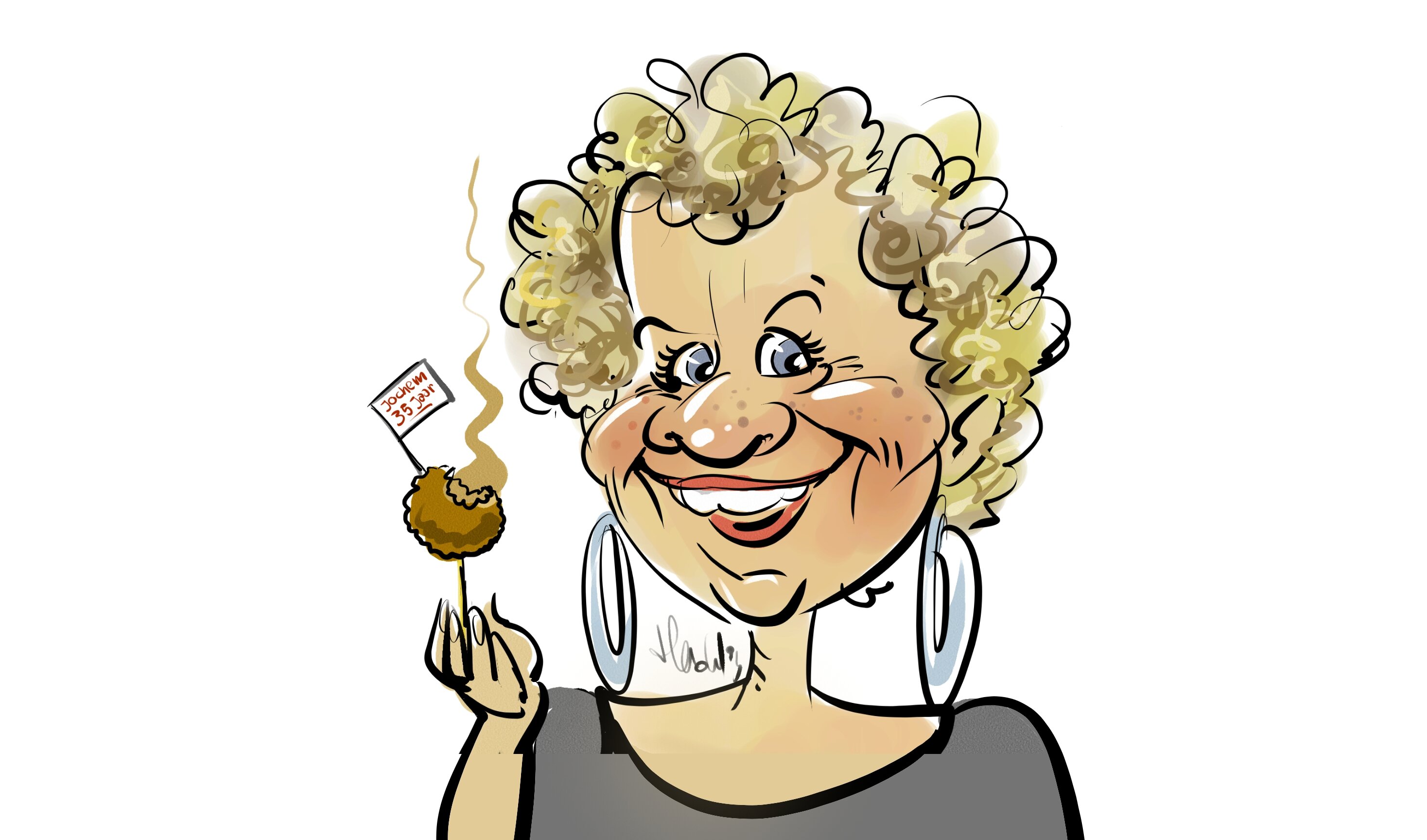 Caricatures Birthday Jochem 35 years
