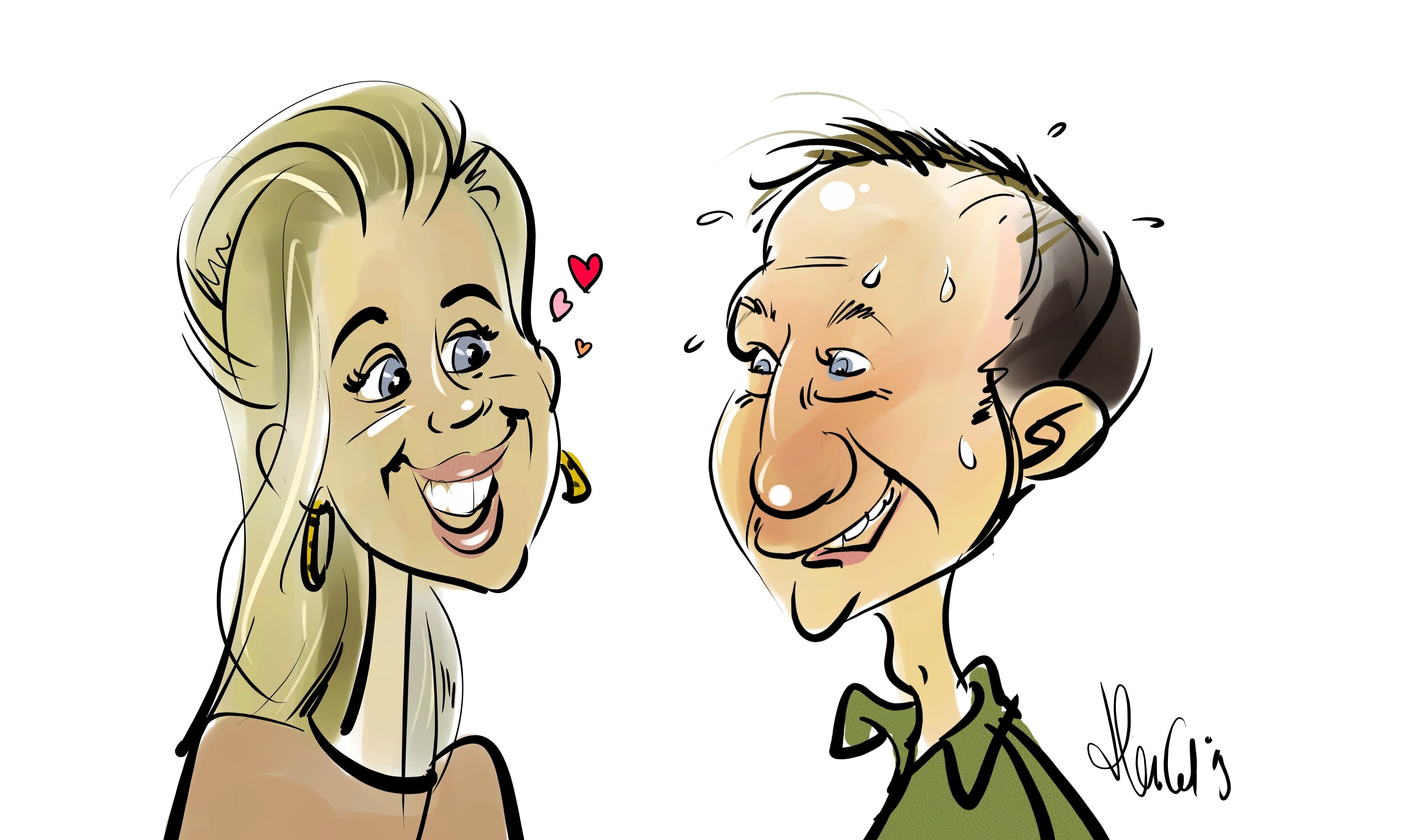 Caricatures Birthday Jochem 35 years