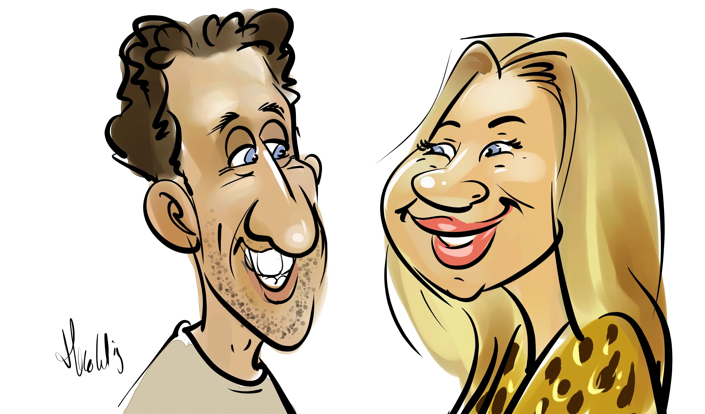 Caricatures Birthday Jochem 35 years