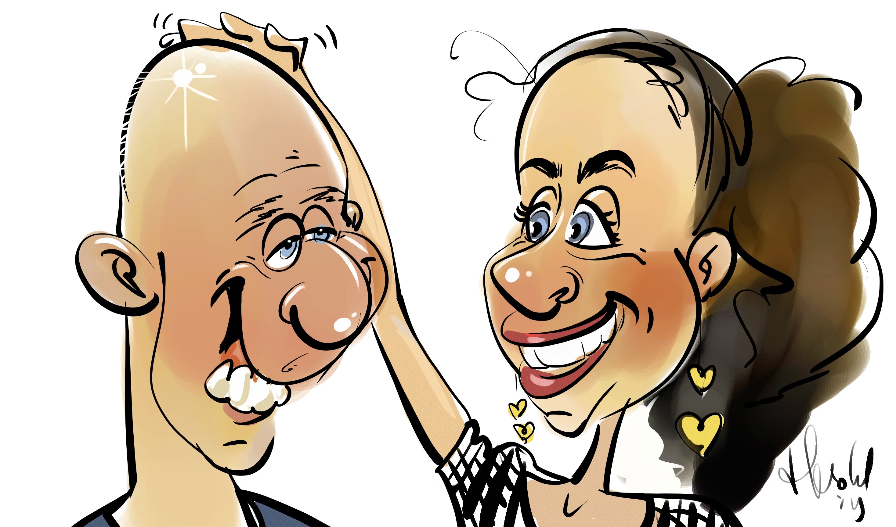 Caricatures Birthday Jochem 35 years