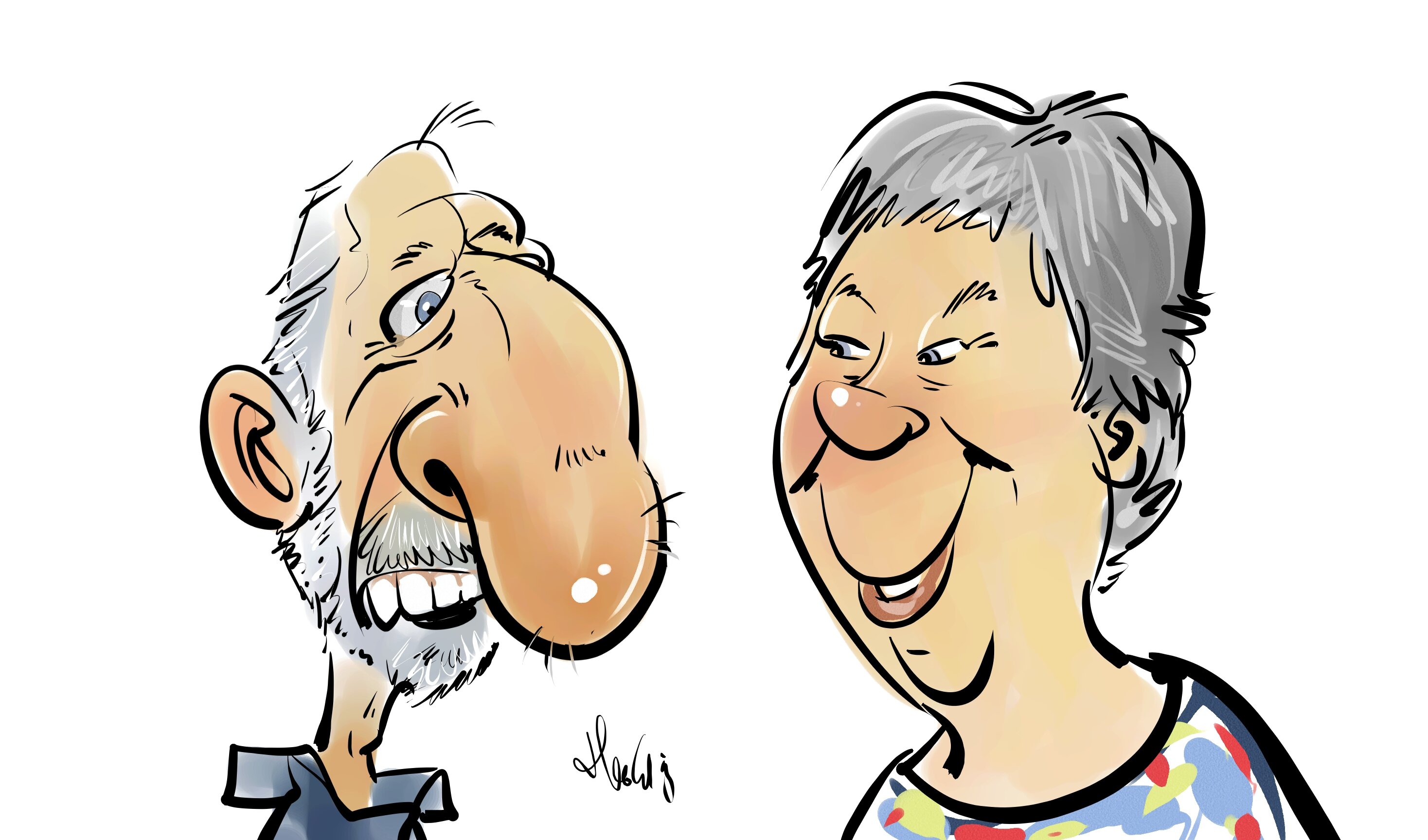 Caricatures Birthday Jochem 35 years