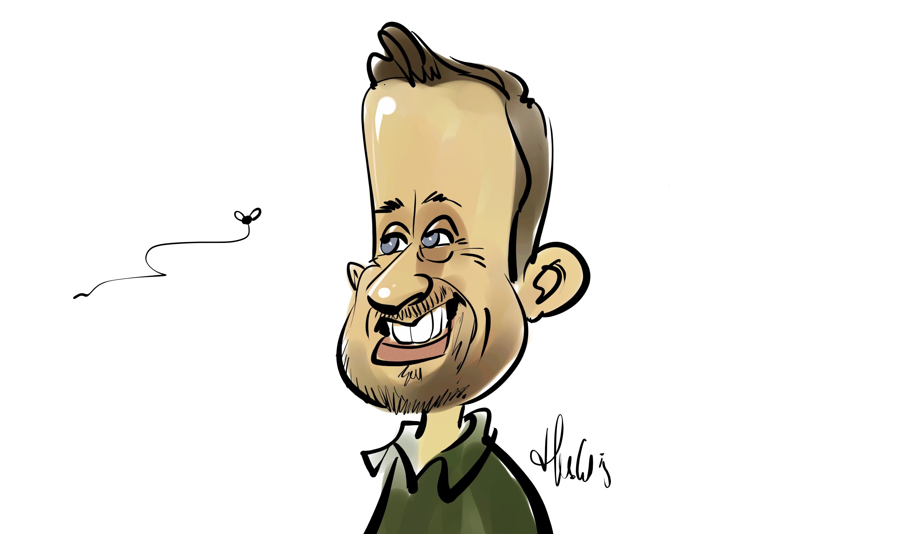 Caricatures Birthday Jochem 35 years