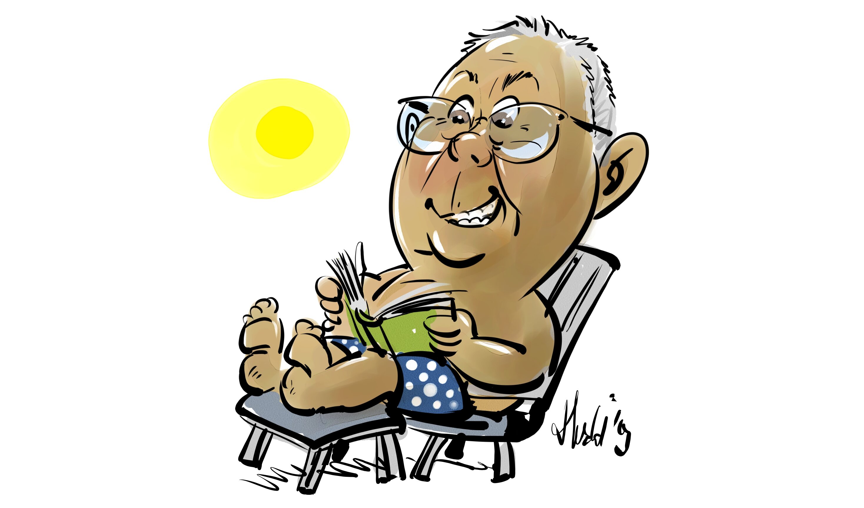 Caricatures Birthday Jochem 35 years