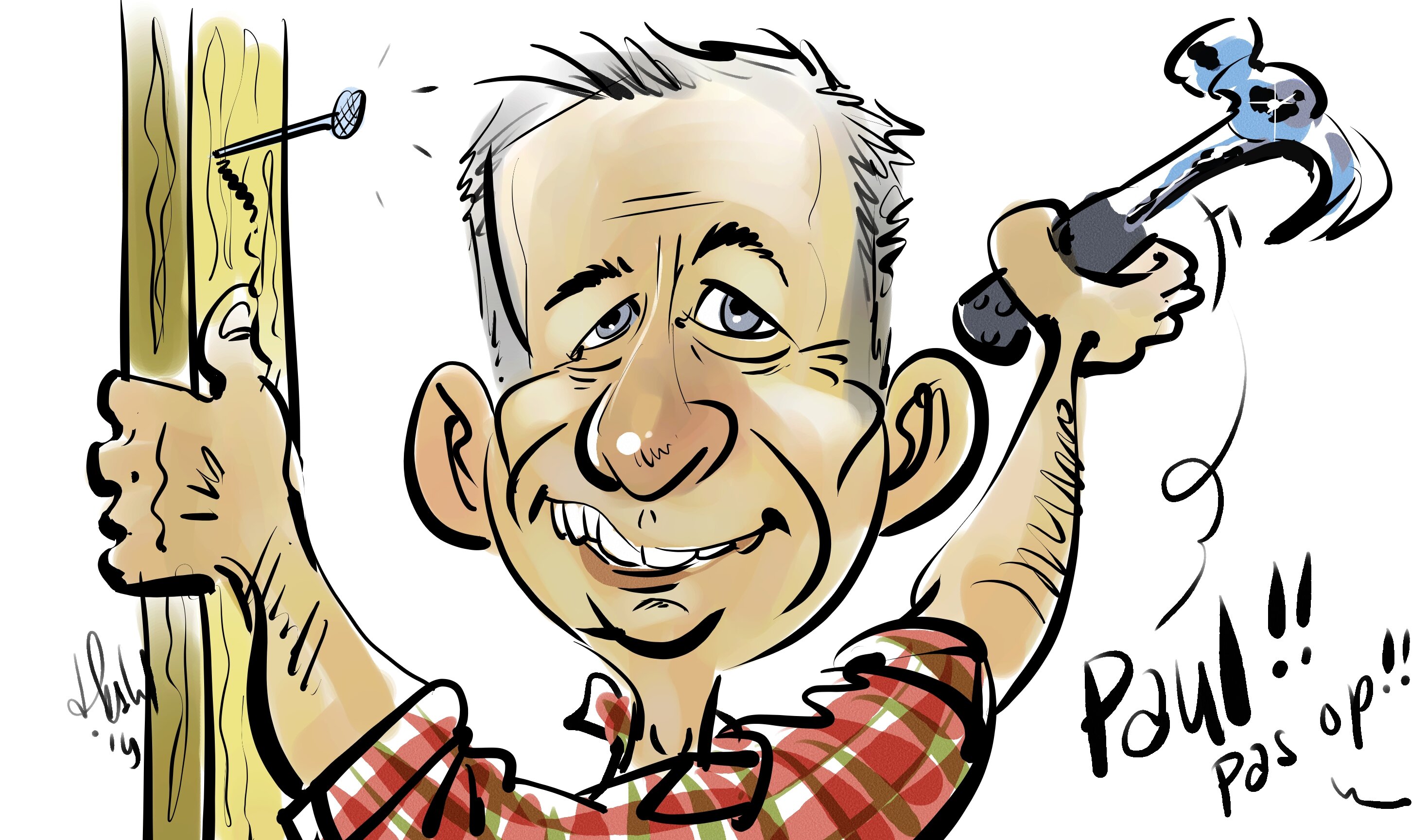 Caricatures Birthday Jochem 35 years
